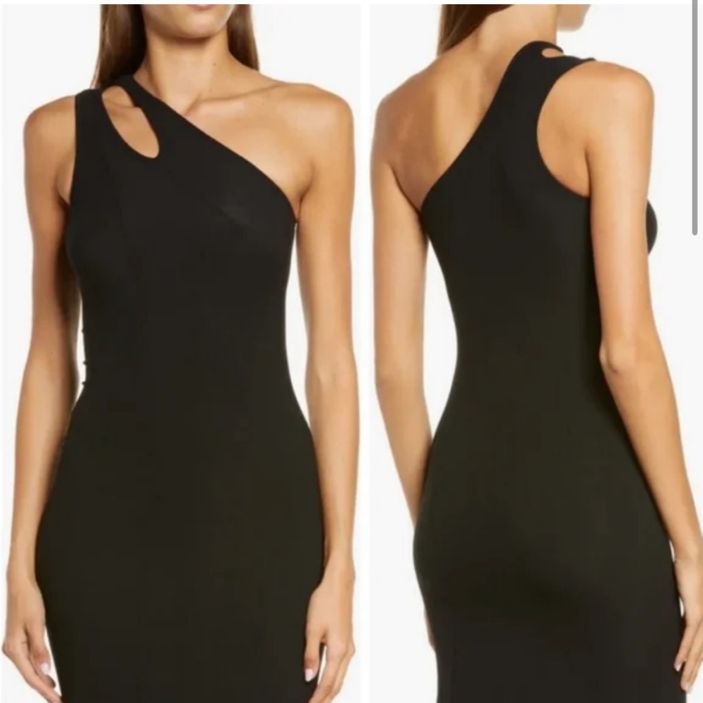 Skims Soft Lounge Cut Out One Shoulder Dress